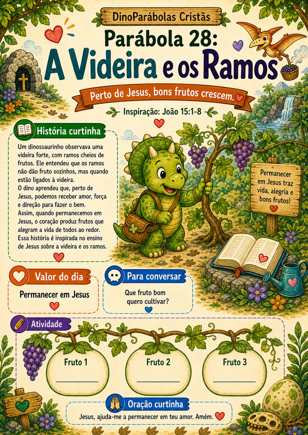 Prévia da parábola A Videira e os Ramos