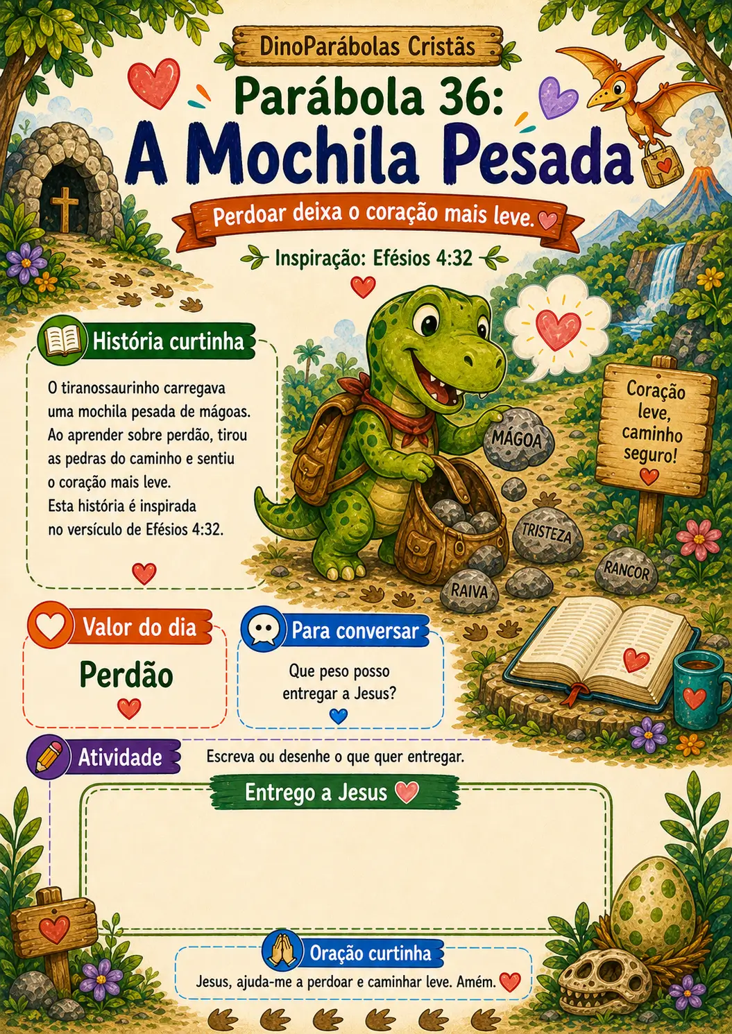 Prévia da parábola A Mochila Pesada