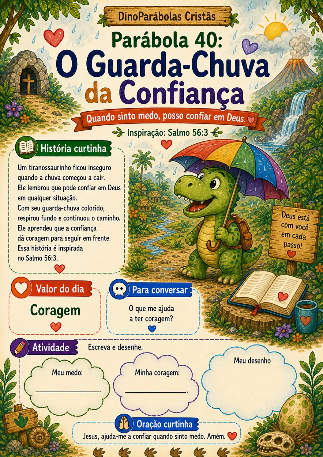 Prévia da parábola O Guarda-Chuva da Confiança